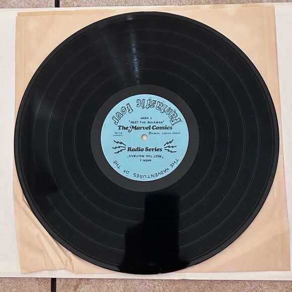 Vtg The Marvel Comics Radio Series Adventures Of The Fantastic Four Record Vinyl - Picture 4 of 9